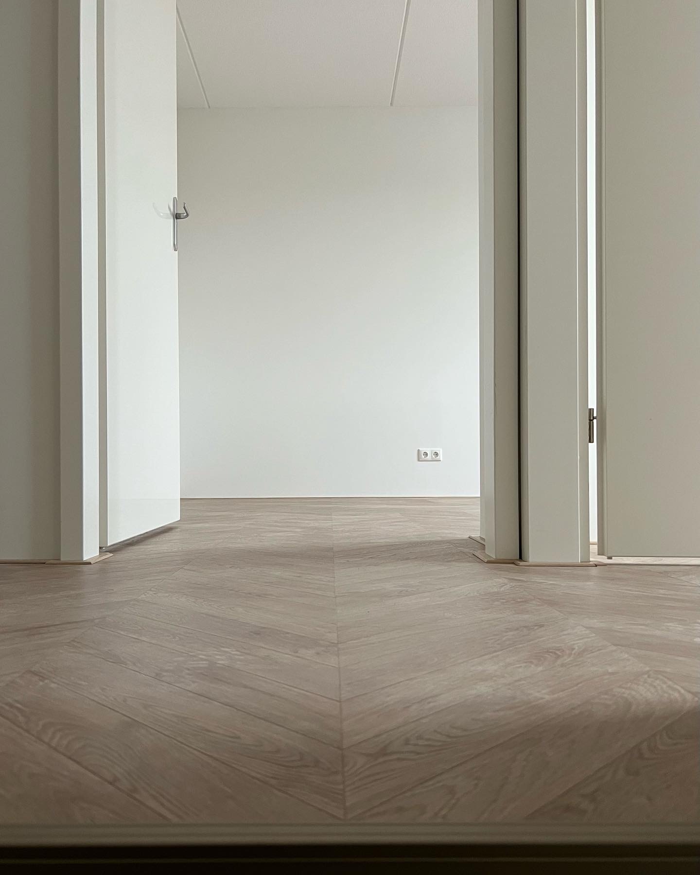Chevron PVC Kantoor Licht Eiken